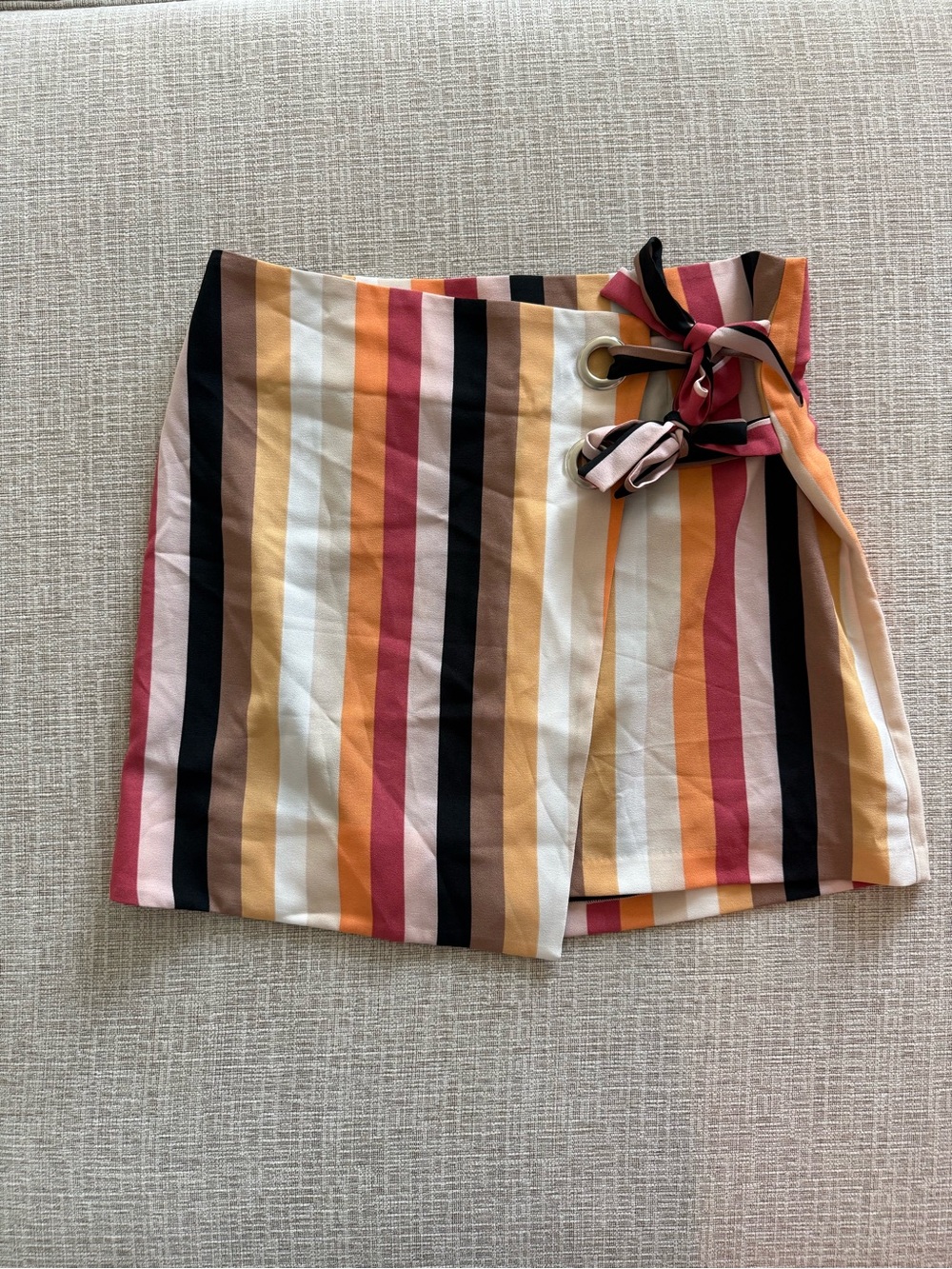 Urban Outfitters Striped Wrap Skirt – NWT Size Large